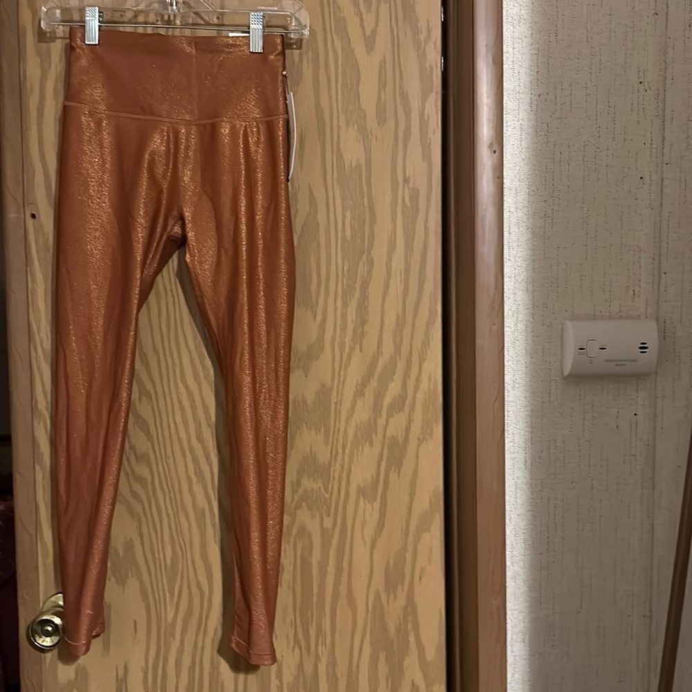 CALIA ENERGIZE COLLECTION HIGH RISE 7/8 LEGGING: COPPER FOIL: NWT: SZ XS